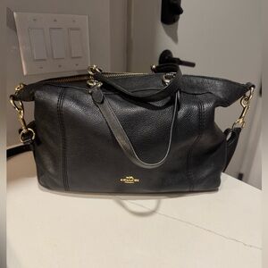 Black Coach Crossbody Satchel